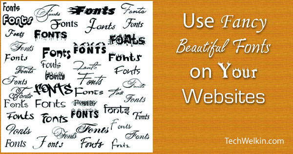 It is easy to use non-conventional fonts on websites.