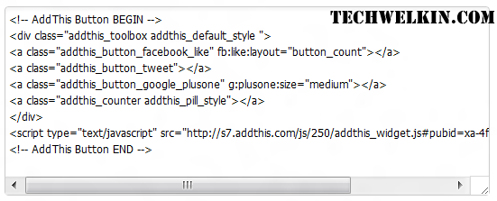 AddThis will give you code like this