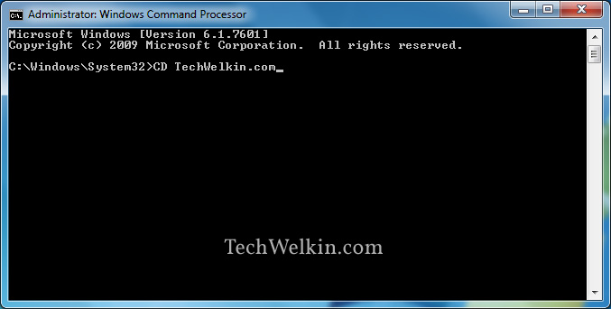 A typical cmd Command Prompt Window.