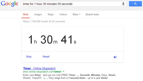 Google Timer  Use Google Search as Countdown Alarm Clock - 99