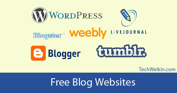 A great number of free blog sites are available nowadays. Take your pick!