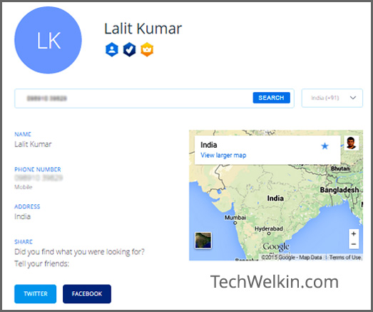 TrueCaller: Find Unknown Mobile Number Details and Name