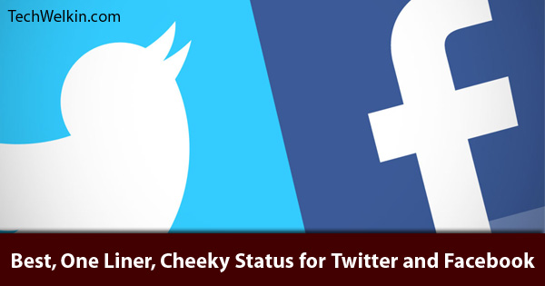 Best  Short  One Liners for Twitter Status and Facebook Status - 36