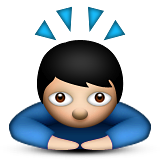 Man Bowing, WhatsApp Symbol