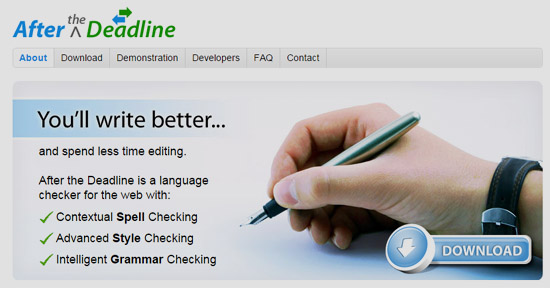 After the Deadline is an open source online proofreading facility.