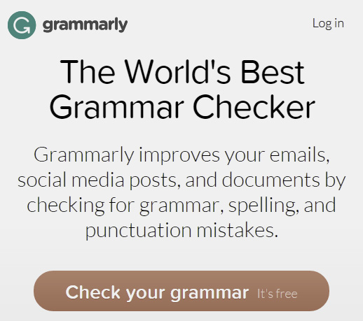 Grammarly is a grammar checker as well as plagiarism checker.