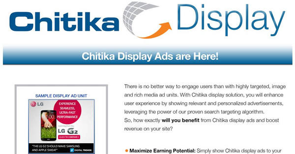 Chitika ads serve as a a good option for Google AdSense.