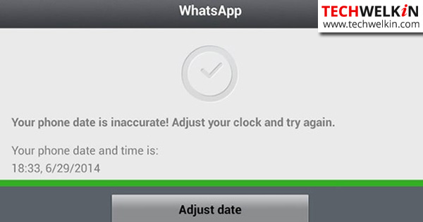 WhatsApp  Your Phone Date is Inaccurate Solution - 89