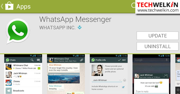 Update WhatsApp in Google Play Store.