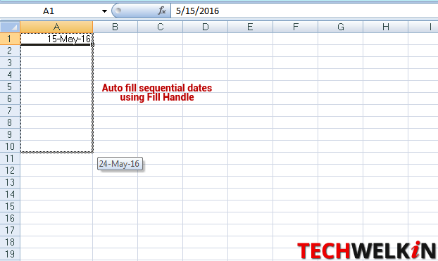 auto fill date series