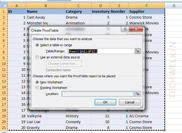 Pivot Table Tutorial And Examples In Excel