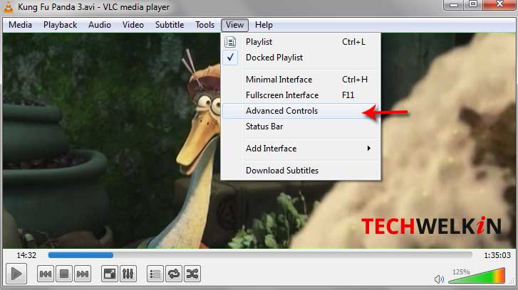 split video with vlc step 1