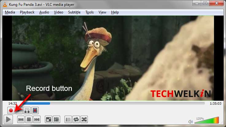 split video with vlc step 2