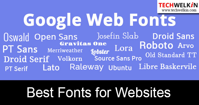 best fonts for websites