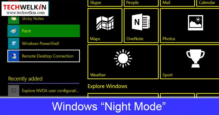 night screen mode pc