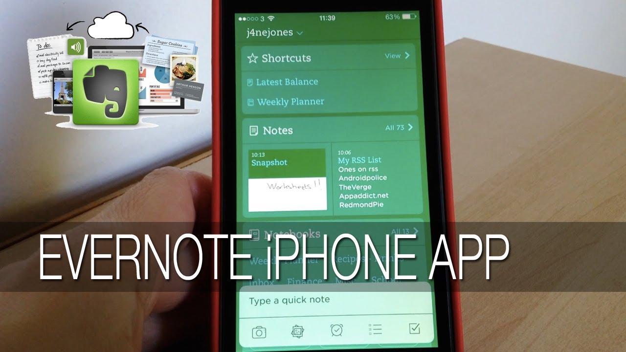 Evernote is one of the best note making app for iphone