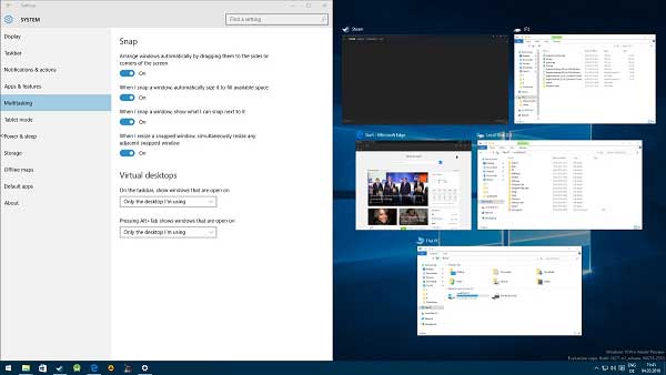 turn on snap assist windows 10