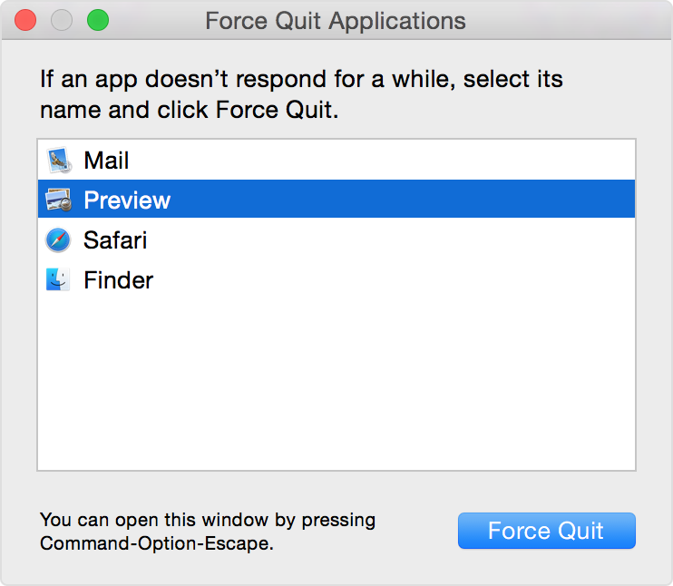 How To Force Quit Frozen Mac App